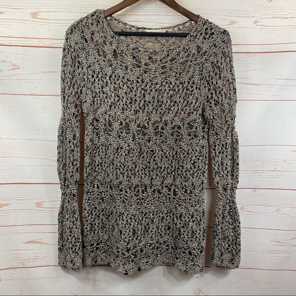 Soft Surroundings Pointella Open Knit Sweater